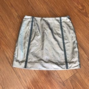 Nasty Gal Metallic Stripe Mini Skirt Size Medium